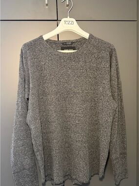 Wings + Horns Men's Heather Gray Crewneck Sweater